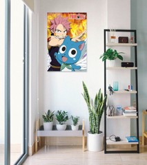 Fairy Tail – Manga / Anime TV Show Poster (Natsu & Happy) (Size: 24″ x 36″)