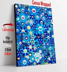 Takashi Murakami Blue IKB Art Print | Mounted Canvas | Framed Canvas |Acrylic