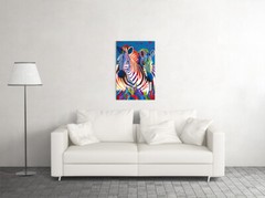 Africa Animal Zebra Continent Travel Tourism Vintage Art Wall – POSTER 20×30