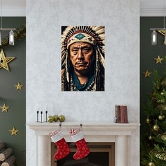 Premium Matte Vertical Posters – Old Chief of the Blackfeet