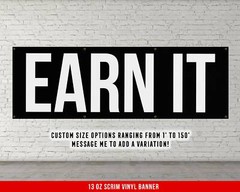 Motivational Weightlifting Banner – Inspirational Home Gym Wall Art