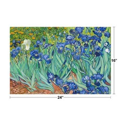 Vincent Van Gogh Irises Flower Poster 1890 Dutch Post Impressionist Landscape Pa