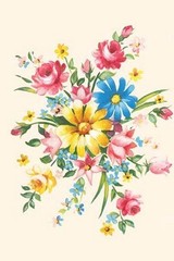 Fancy Flower Arrangement #4 Poster Print