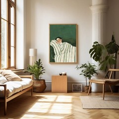 Abstract People Canvas Wall Art for Room Aesthetic Minimalist Print Sleeping …