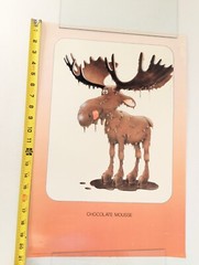 Chocolate Moose Mousse Poster Chewie Newgett Vintage 14×21”