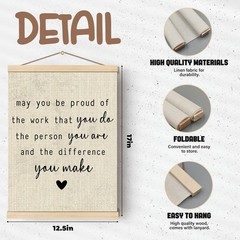 Inspirational Poster Hanger Frame For Office,Positive Affirmations Wooden Pos…