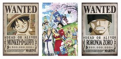 One Piece – Anime TV Poster Set (Wanted: Luffy, Roronoa & The Gang in Wano)