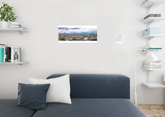 Aerial Panoramic View Of Paris France Photo Art Print Poster 12×36