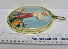 Les Poupees de Peynet framed picture French doll bubble glass plastic front