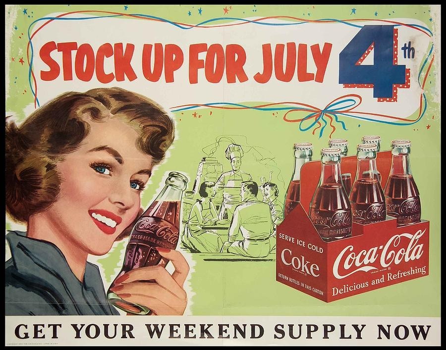 Coca Cola Vintage Advertisements 8.5×11 Glossy Photo Print