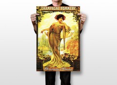 Champagne Pommery Vintage Advertising Art Wall Indoor Room Poster – POSTER 20×30