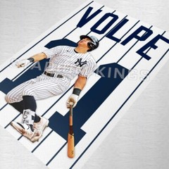 Anthony Volpe New York Yankees Pinstripes Home Jersey Wall Art – 11×17 inches