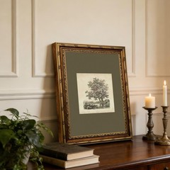 Vintage Gold Framed Tree Wall Art Prints, Farmhouse Tree Forest Painting,Natu…
