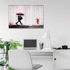 58199 BANKSY Coloured Rain Bild Street Wall Decor Print Poster