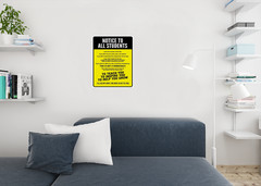 Classroom Rules Poster High School Supplies For Teachers Yellow 16×24