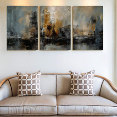 3 Pieces Modern Abstract Landscape Large Wall Art Set for Bedroom Set Of 3