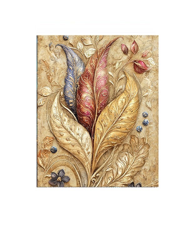 16×20 Gilded Art Canvas Print Wall Art