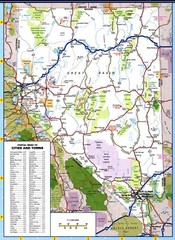 NEVADA STATE ROAD MAP Las Vegas Reno Cities Glossy Poster Picture Photo Print