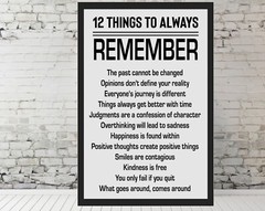 Framed 11×17″ Inspirational Quotes Motivational Poster Home Office Decor