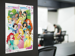 DISNEY I AM A PRINCESS Wall Vinyl Decal Cartoon Girls Poster Print Removable