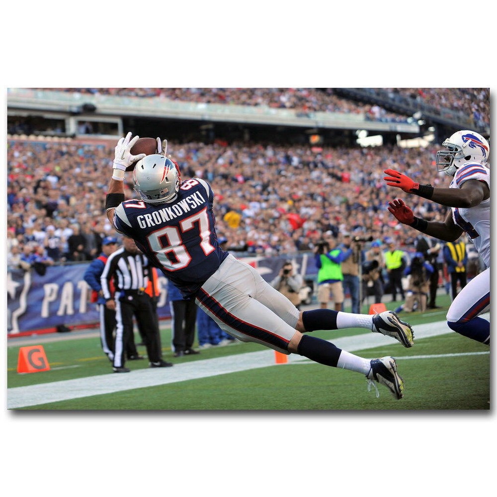 75001 Rob Gronkowski Catch Football Sports Wall Print Poster US
