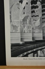 Antique Art Print Chicago Worlds Fair General Electric Building 1933 History