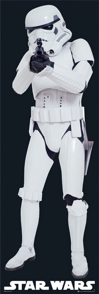 Star Wars – Door Movie Poster (Stormtrooper Pointing Gun) (Size: 21″ X 62″)