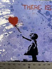 Banksy Always Hope Poster 12×24 Girl Balloon Street Pop Art Licensed Print