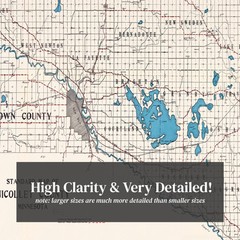 Old Map of Nicollet County, MN 1913 – Vintage Minnesota Art