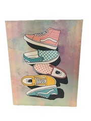 Vans Shoes Wall Art Sparkly Girly Cute Decor Wrapped Canvas 16x20x2 Kid Teen NEW