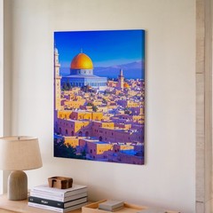 Middle Eastern Cityscape Canvas Vibrant Islamic Architecture Wall Art