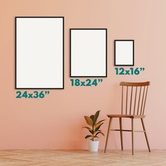 Golden Ratio Fibonacci Sequence Poster Math Science Art, Educational Wall Decor