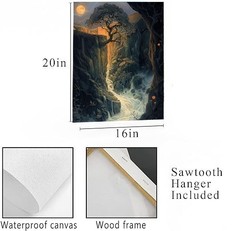 16×20 Canyon Walls Landscape Canvas Print Wall Art