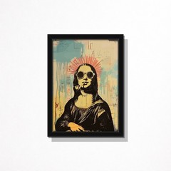 Mona Lisa Wall Art Frame Pop Art Modern Abstract Painting Home Decor Gift