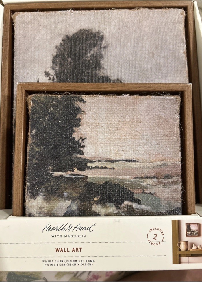Two piece Landscape Burlap Wall Art Set – Hearth & Hand with Magnolia