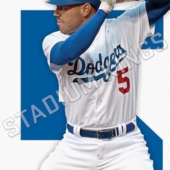 Freddie Freeman Los Angeles LA Dodgers Home Wall Art Print – 11×17 inches