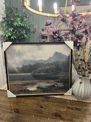20″x24″ Horizontal Landscape Mountain Framed Wall Art -Hearth & Hand Magnolia