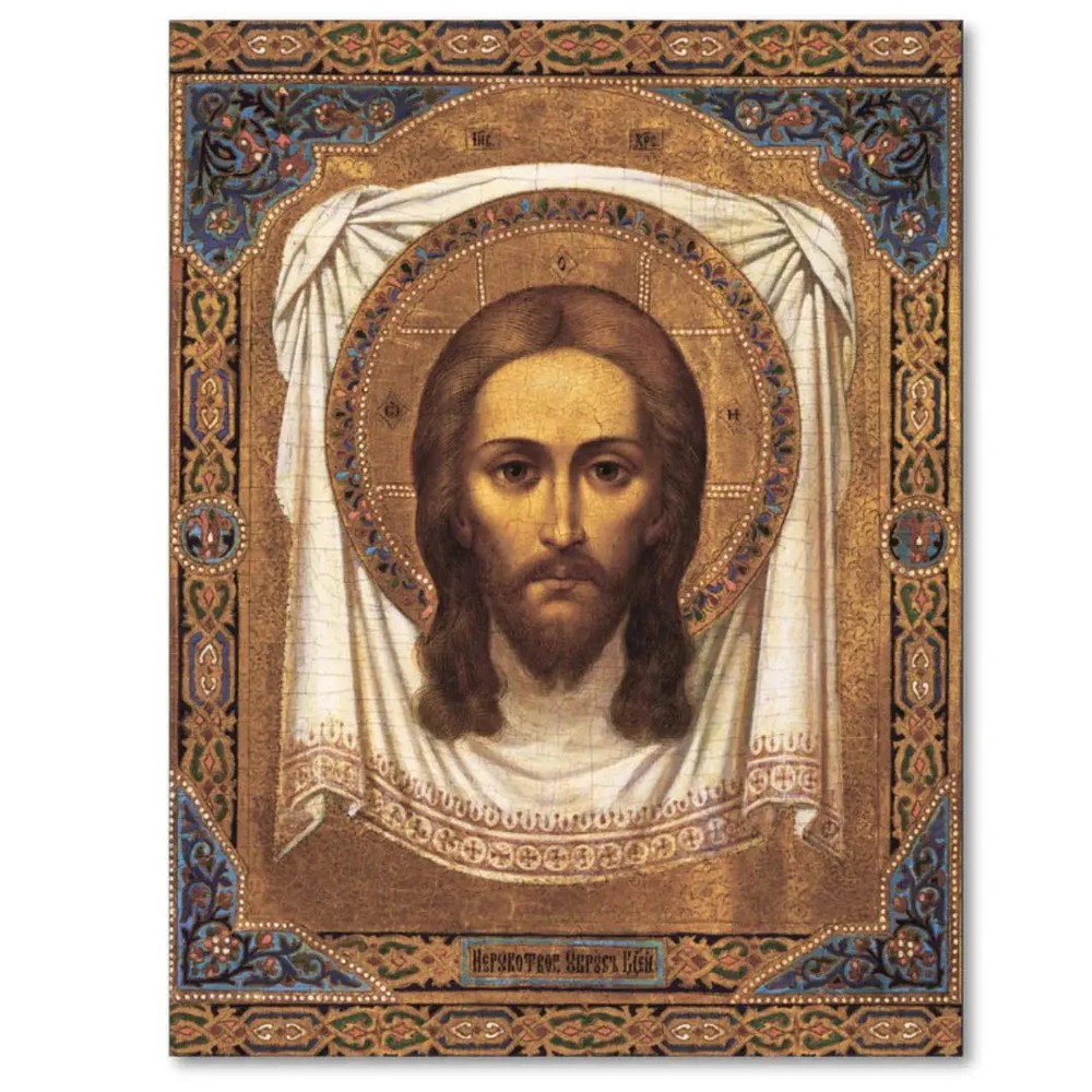 Lord Jesus Christ the Savior «Not Made by Hands», Miraculous Mandylion, Ubrus