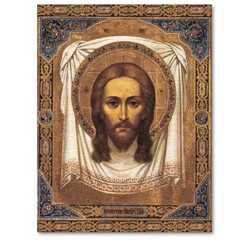Lord Jesus Christ the Savior «Not Made by Hands», Miraculous Mandylion, Ubrus