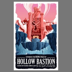 Kingdom Hearts Game Travel Poster Retro Gaming Room Decor