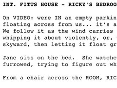 Plastic Bag Scene from American Beauty – Minimalist Screenplay Movie Poster