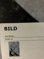 IKEA Bild Gray Ampersand Graphic 36” Joni Whyte Surreal Cloud,&,Poster Print Sky