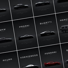 Car Posters Sports Cars Wall POSTER – Unframed