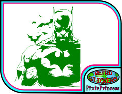 Batman M Vinyl Sticker Wall Poster Art Bedroom DC Comics Car Bike Window Movie