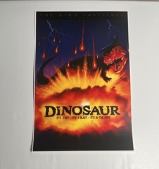 DINOSAUR Attraction Poster 12″x18″ ~ Disney’s Animal Kingdom ~ NOW EXTINCT!