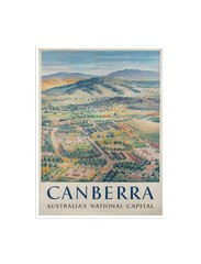 Canberra Print Australian Art Australia Travel Poster 12×16″ XR5119