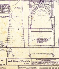 Blueprint of the Disney World Castle POSTER! (up to 24″ x 36″) – 1969 – Vintage
