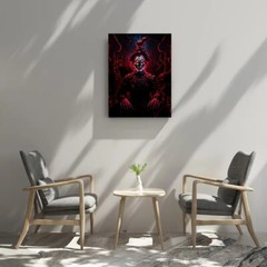 Scary Haunted Clown Canvas Print Halloween Horror FRAMED ART 12×16″ US SELLER