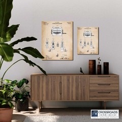 Laundry Room Wall Décor Vintage, Patent Wringing Machine Canvas Print