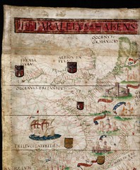 1519 Mediterranean Sea Map Portolan Chart Coastal Nautical Atlas Wall Art Poster